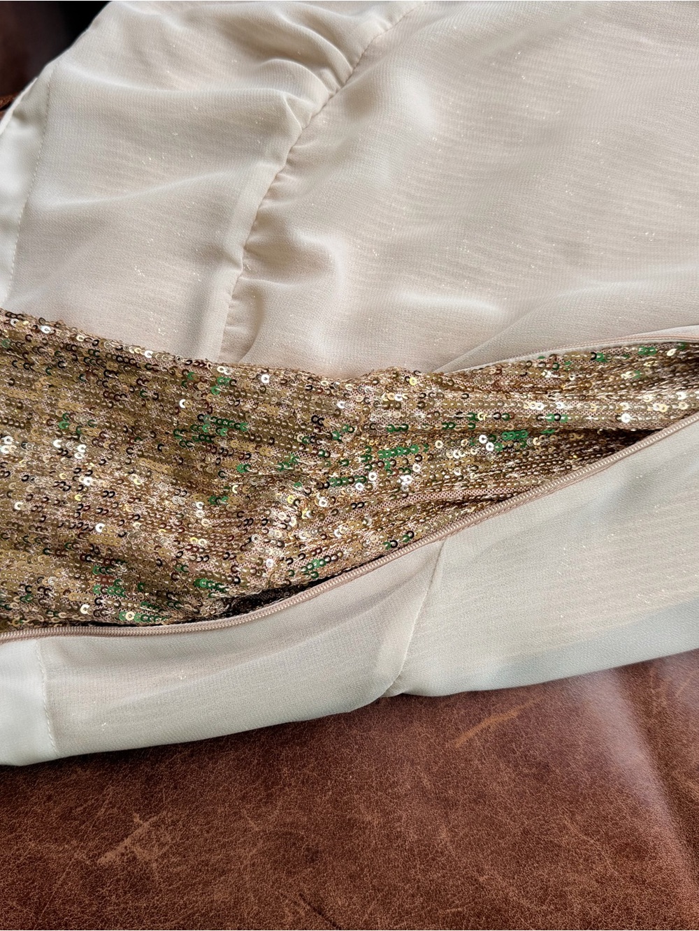 Justcavalli Sequin Strapless Party Dress in Rose Gold - Picture 9 of 10